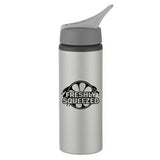 25 oz. Aluminum Bike Bottle Silver Multi Color