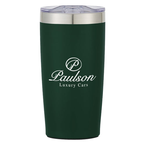 20 oz. Two-Tone Himalayan Tumbler Coffee Mugs Hit Promo Dark Green Single Color 