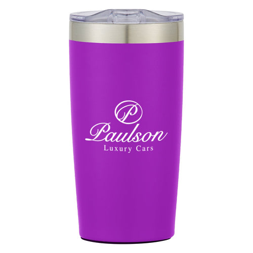 20 oz. Two-Tone Himalayan Tumbler Coffee Mugs Hit Promo Purple Multi Color 