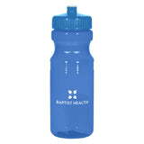 24 oz. Poly-clear™ Fitness Bottle Translucent Blue Multi Color
