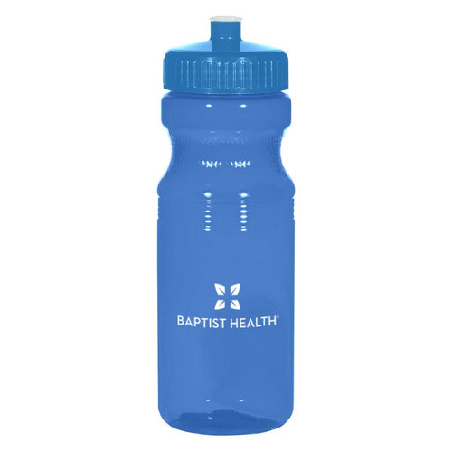 24 oz. Poly-clear™ Fitness Bottle Translucent Blue Multi Color