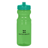 24 oz. Poly-clear™ Fitness Bottle Translucent Green Multi Color