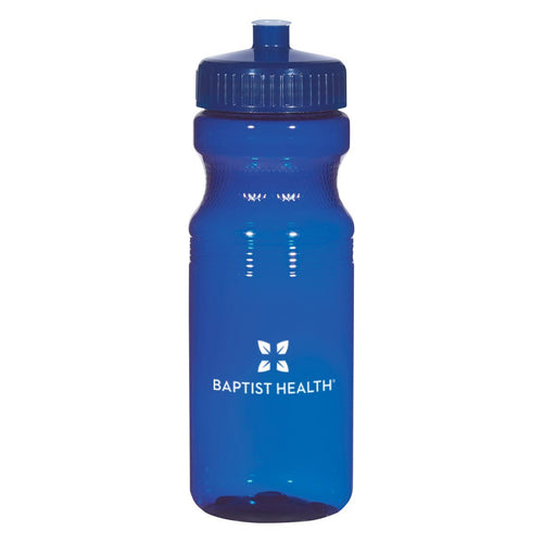 24 oz. Poly-clear™ Fitness Bottle Translucent Navy Multi Color