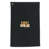 Golf Towel Black Embroidery