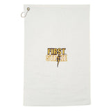 Golf Towel White Embroidery