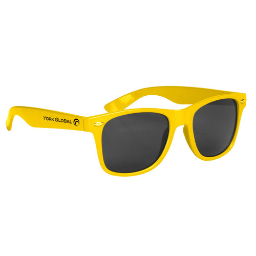 Malibu Sunglasses Sunglasses Hit Promo Bright Yellow Single Color