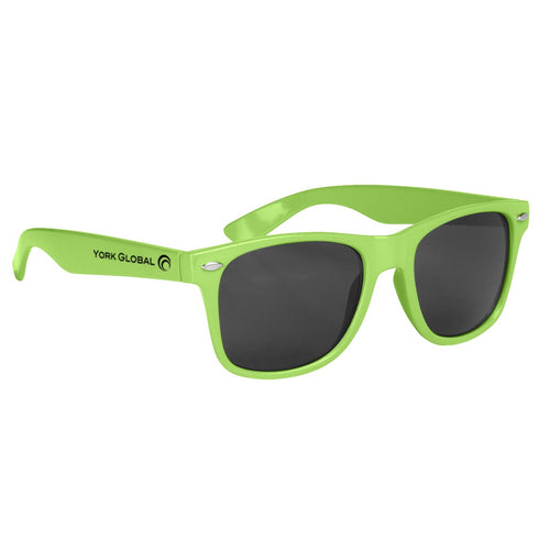 Malibu Sunglasses Sunglasses Hit Promo Lime Green Single Color