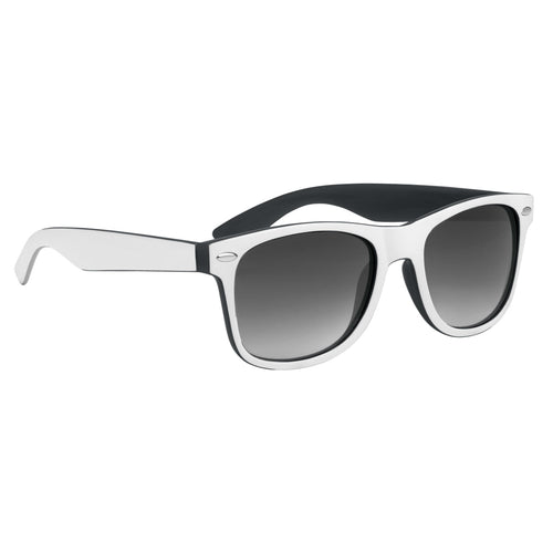 Two-Tone Malibu Sunglasses Sunglasses Hit Promo Black & White Single Color