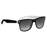 Two-Tone Malibu Sunglasses Sunglasses Hit Promo White & Black Single Color