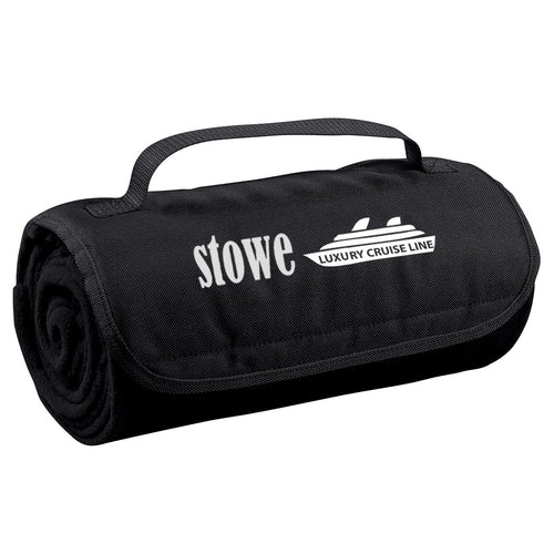 Roll-Up Blanket Blankets Hit Promo Black Single Color