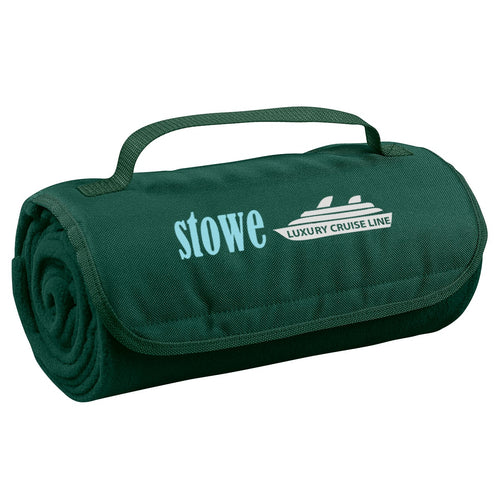 Roll-Up Blanket Blankets Hit Promo Hunter Green Multi Color