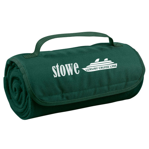 Roll-Up Blanket Blankets Hit Promo Hunter Green Single Color