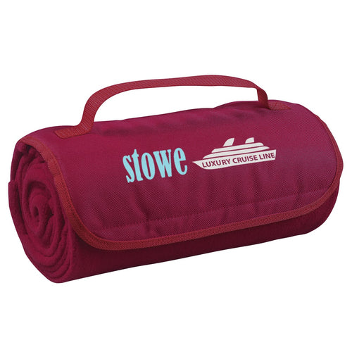 Roll-Up Blanket Blankets Hit Promo Maroon Multi Color