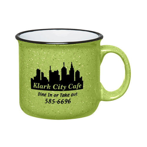 15oz Campfire Mug Coffee Mugs Hit Promo Lime Green Single Color