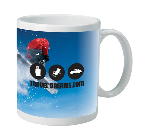 11 oz. Full Color Mug Coffee Mugs Hit Promo White Multi Color