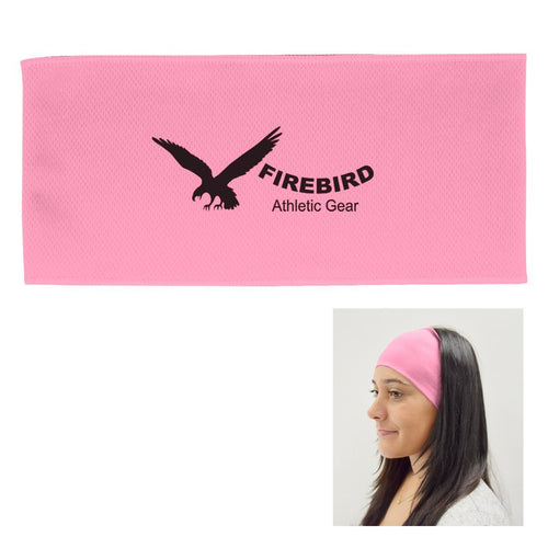 Cooling Headband Pink Single Color