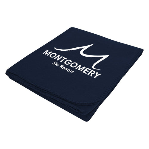 Filmore Fleece Blanket Dark Blue Single Color
