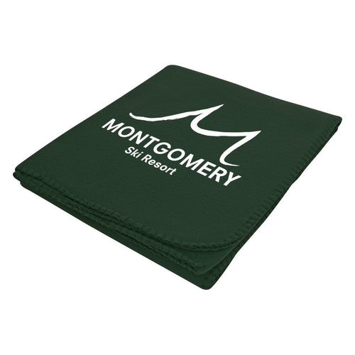 Filmore Fleece Blanket Hunter Green Single Color