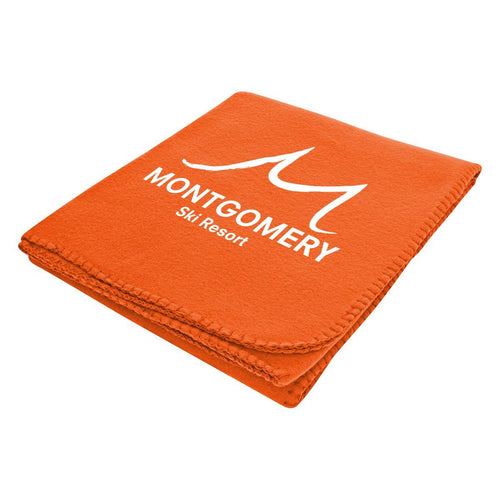 Filmore Fleece Blanket Orange Single Color