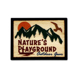 Custom Made In USA Wood Pins With Color Custom Pins WizardPins