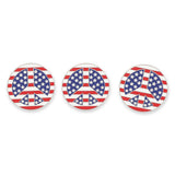 American Flag Peace Sign Enamel Lapel Pin Pin WizardPins 5 Pins
