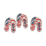 American Flag USA Flip Flops Enamel Lapel Pin Pin WizardPins 5 Pins