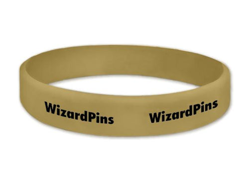Custom Printed Wristband Antique Gold 0.75