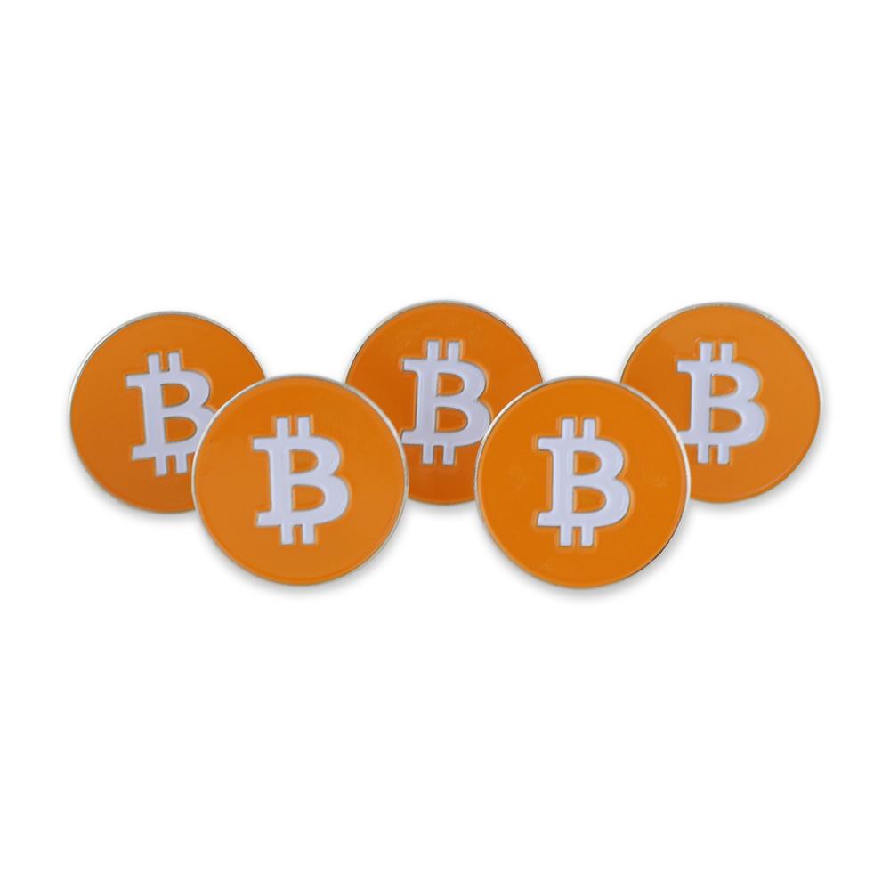 Bitcoin Symbol BTC Cryptocurrency Logo Enamel Lapel Pin