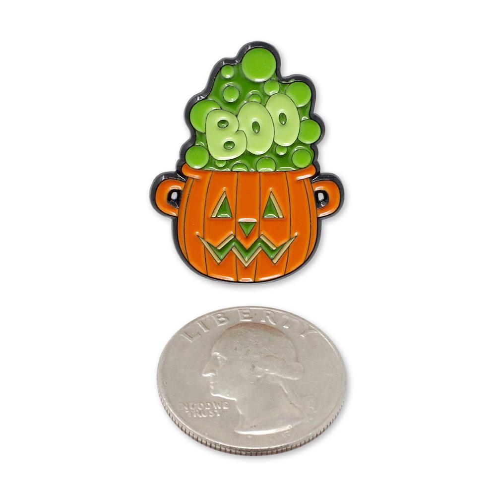 Jack O Lantern Pumpkin Boo Goo Halloween Enamel Pin