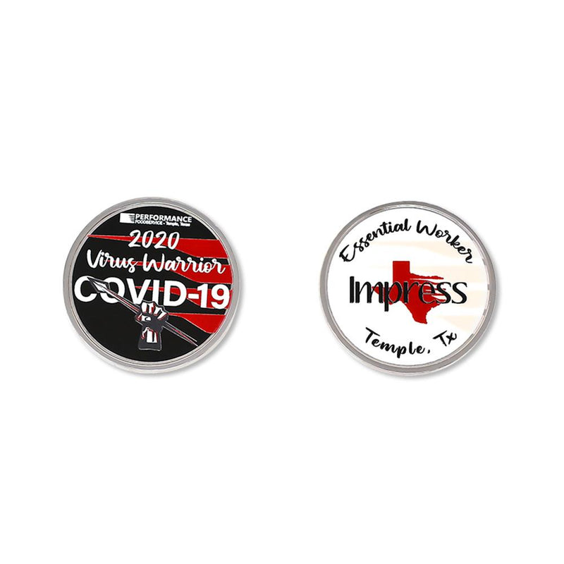 Custom Made in USA Dimensionally Printed Coins Custom Coins WizardPins
