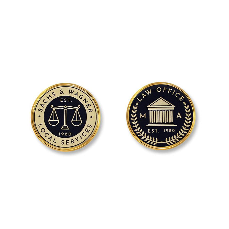 Custom Made in USA Dimensionally Printed Coins Custom Coins WizardPins