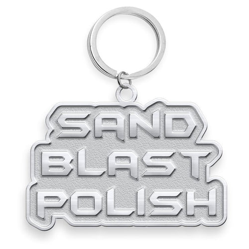 Custom Die Struck Sandblast Polish Keychains Custom Keychains WizardPins