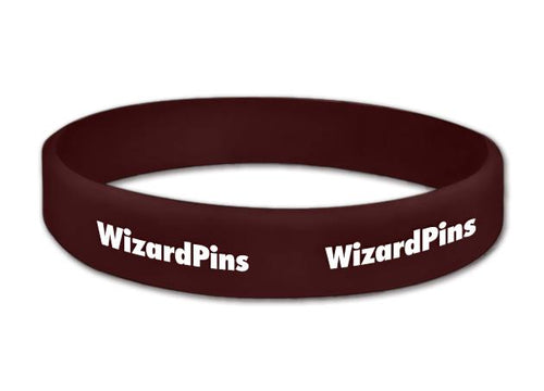 Custom Printed Wristband Dark Chocolate 0.75 