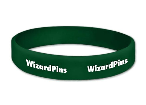 Custom Printed Wristband Forest Green 0.75 