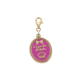 Custom Soft Enamel Charm Gold 1 inch Lobster Clasp