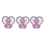 Heart Pink Ribbon Breast Cancer Awareness Enamel Pin Pin WizardPins 25 Pins