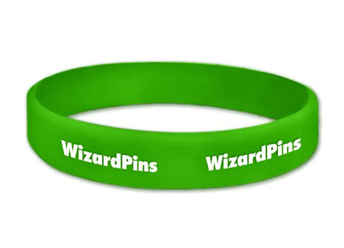 Custom Printed Wristband Kelly Green 0.75