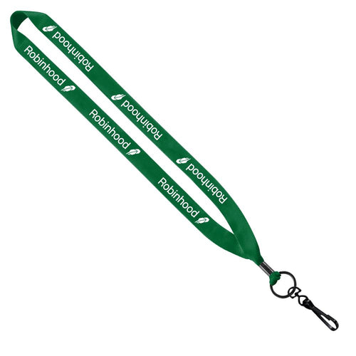 Polyester Printed Lanyards Lanyards WizardPins 5/8 inch Swivel Hook 