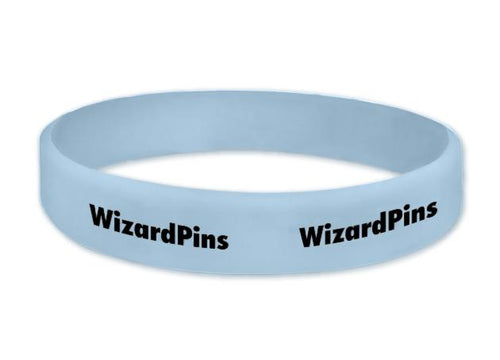Custom Printed Wristband Light Blue 0.75