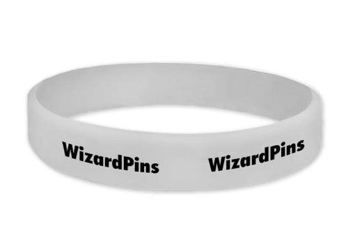 Custom Printed Wristband Light Grey 0.75 