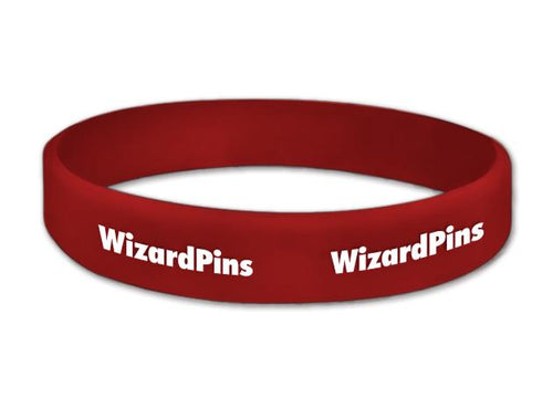 Custom Printed Wristband Maroon 0.5 (Most Popular)