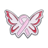 Angel Wings Pink Ribbon Breast Cancer Awareness Enamel Pin Pin WizardPins 5 Pins