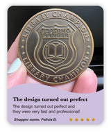 Custom Antique Die Struck Coins Custom Coins WizardPins