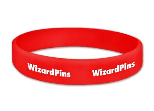 Custom Printed Wristband Red 0.75