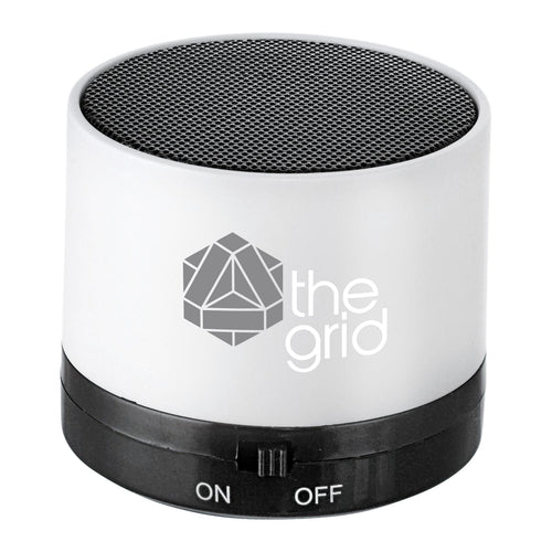 Cylinder Bluetooth Speaker Tech Accessories PCNA White Multi Color