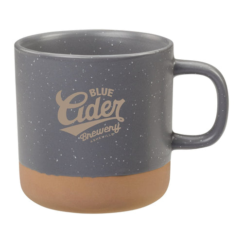 Santos 12oz Ceramic Mug Coffee Mugs PCNA Gray Single Color