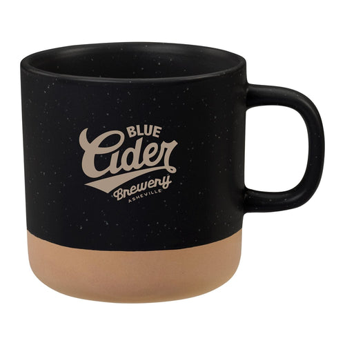 Santos 12oz Ceramic Mug Coffee Mugs PCNA Black Single Color