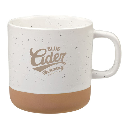 Santos 12oz Ceramic Mug Coffee Mugs PCNA White Single Color