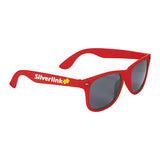 Matte Sun Ray Sunglasses Red Multi Color