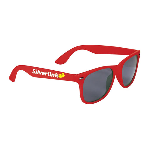 Matte Sun Ray Sunglasses Red Multi Color